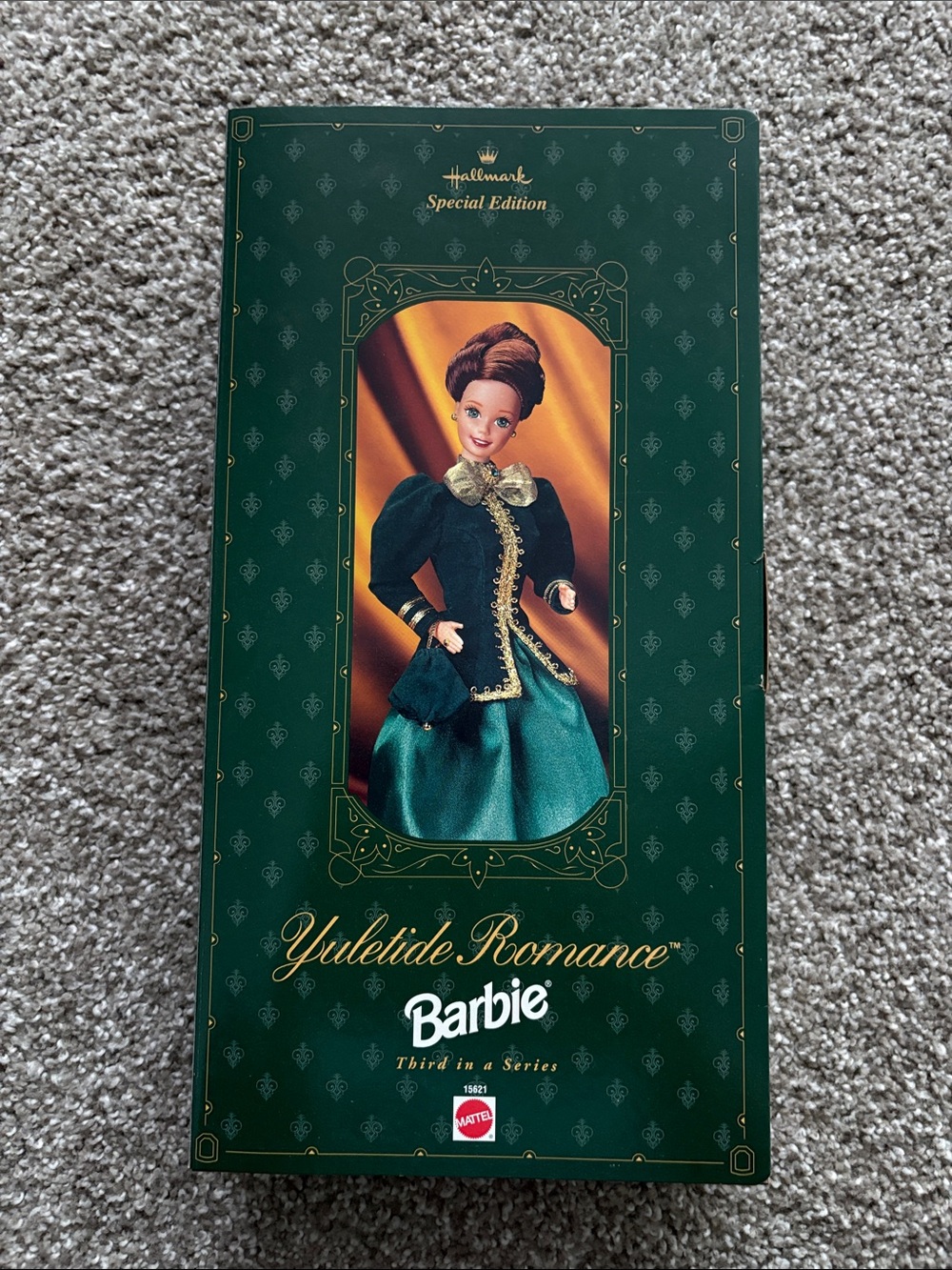 Barbie Hallmark Special Edition Green and Gold Holiday Doll